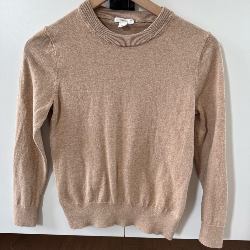 Crewcuts boys sweater | size larger (10-11) | tan